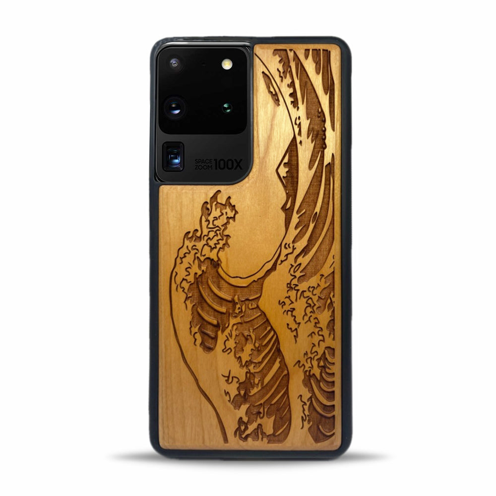 Galaxy S20 Ultra Wood Phone Case Maori