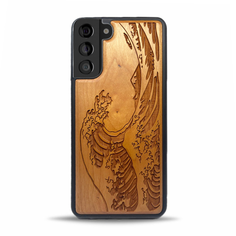 Galaxy S21 Plus Wood Phone Case Wave