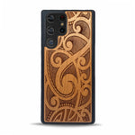 Galaxy S22 Ultra Wood Phone Case Maori