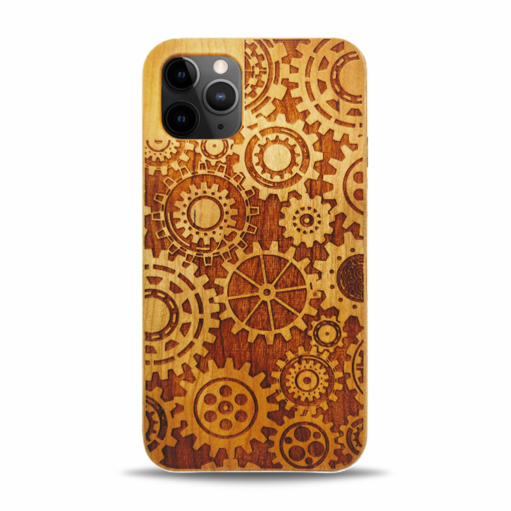 iPhone 11 Pro Max Wood Phone Case Cogs