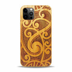 iPhone 14 Pro Max Wood Phone Case Maori