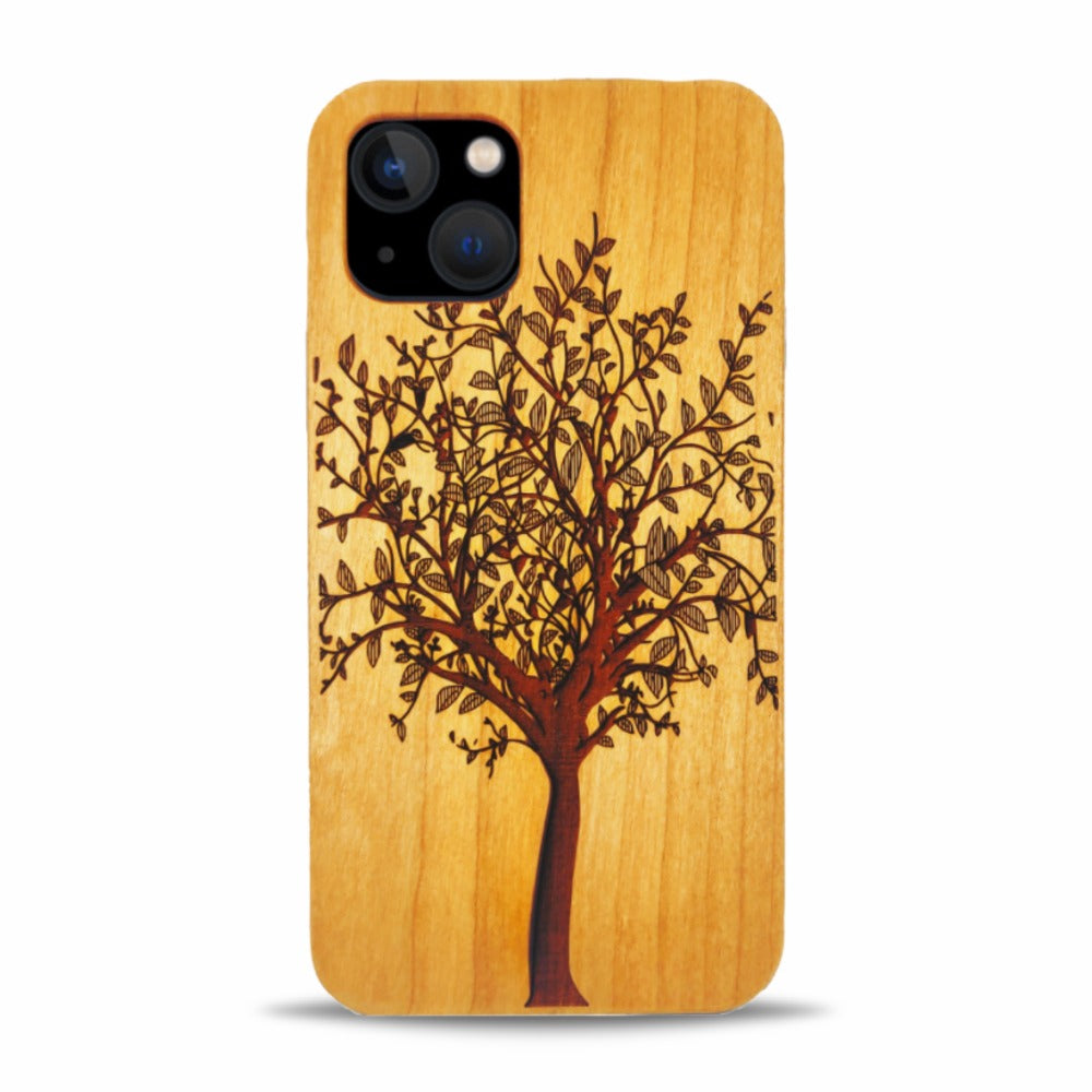 iPhone 14 Plus Wood Phone Case Tree