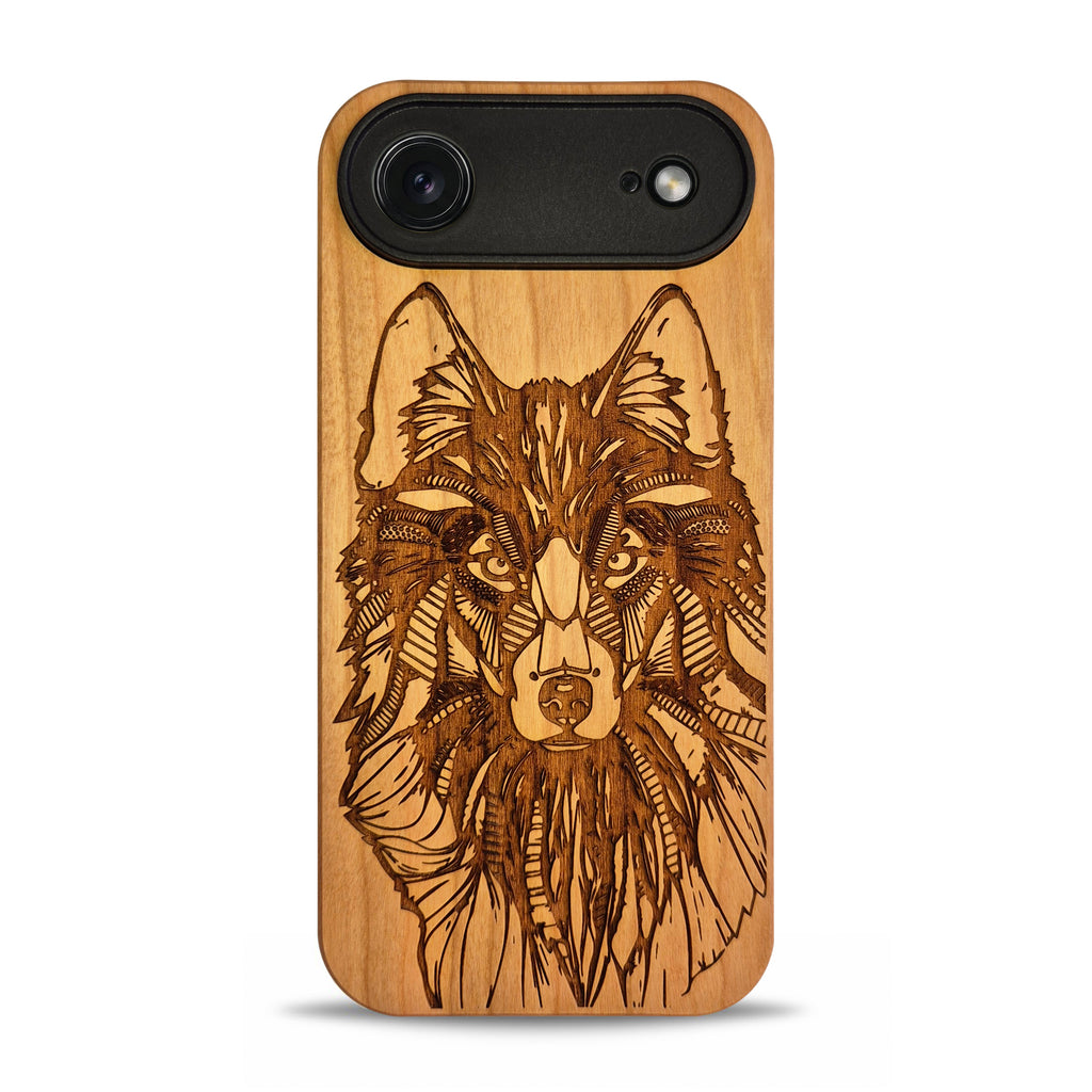 iPhone 17 Air Wood Phone Case Wolf