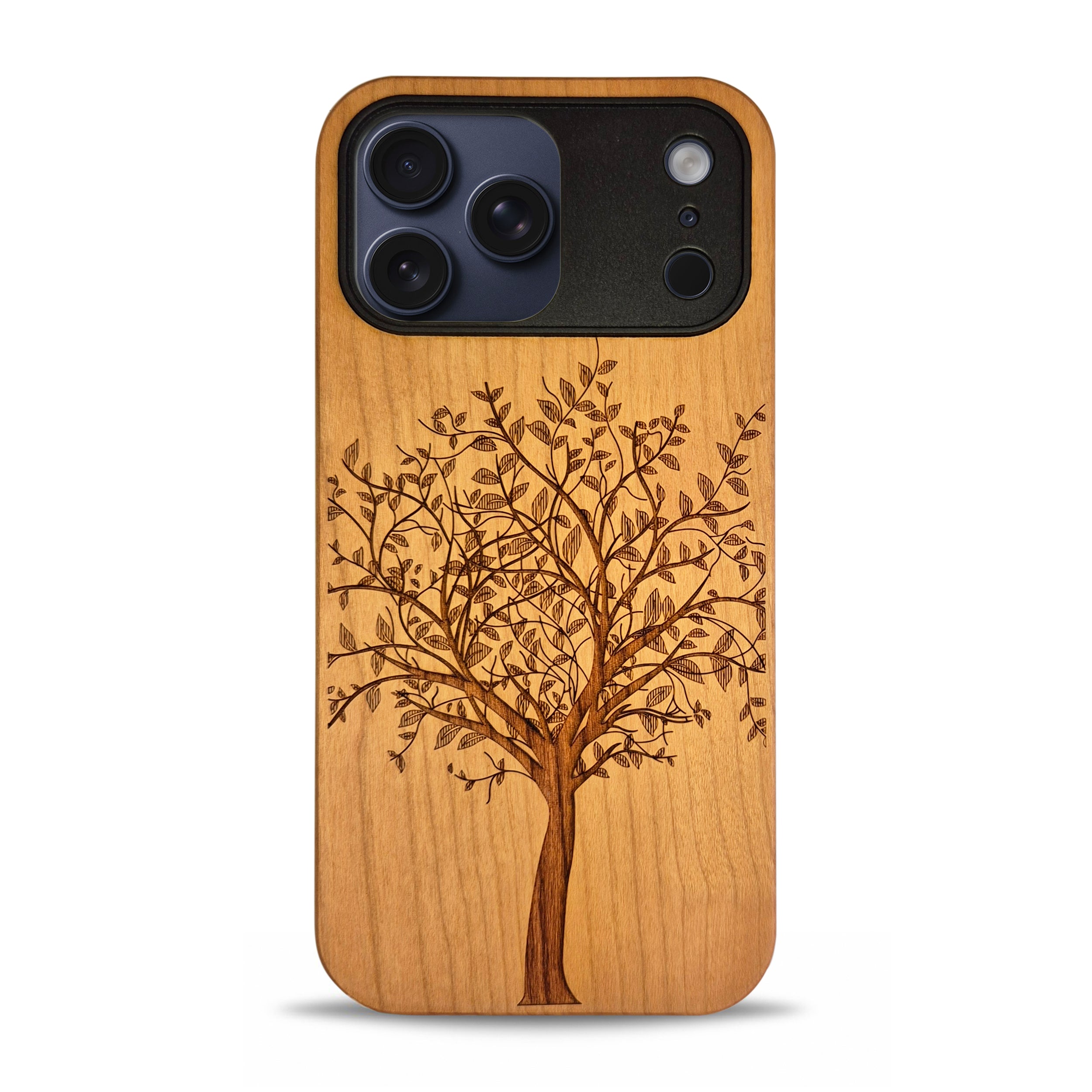 iPhone 17 Pro Max Wood Phone Case Tree
