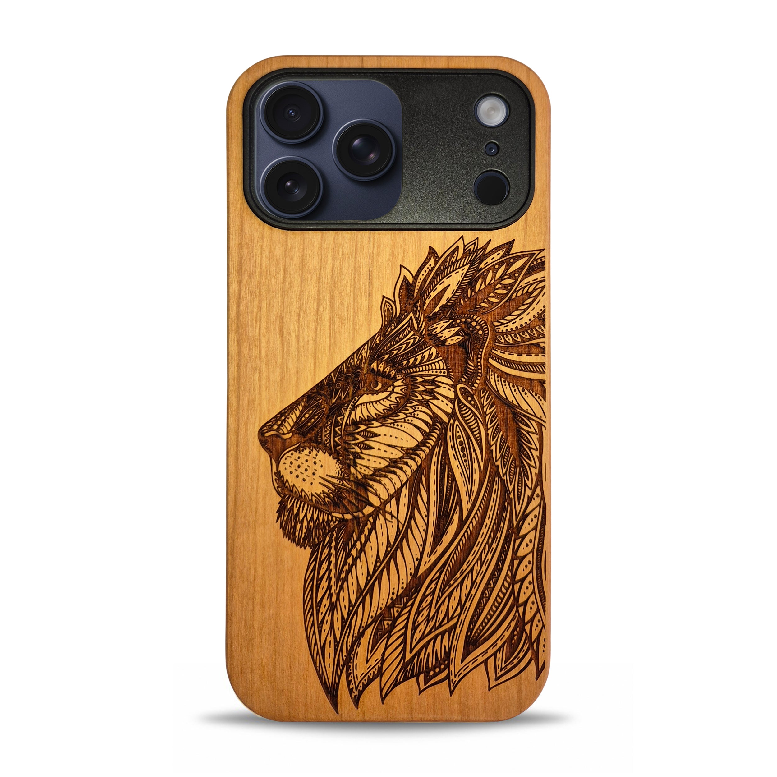 iPhone 17 Pro Wood Phone Case Lion