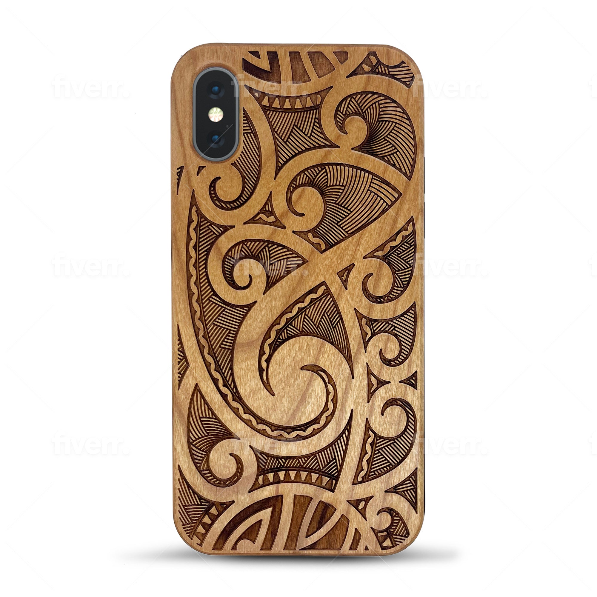 iPhone X(s) Wood Phone Case Maori