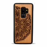 Galaxy S9 Plus Wood Phone Case Mandala
