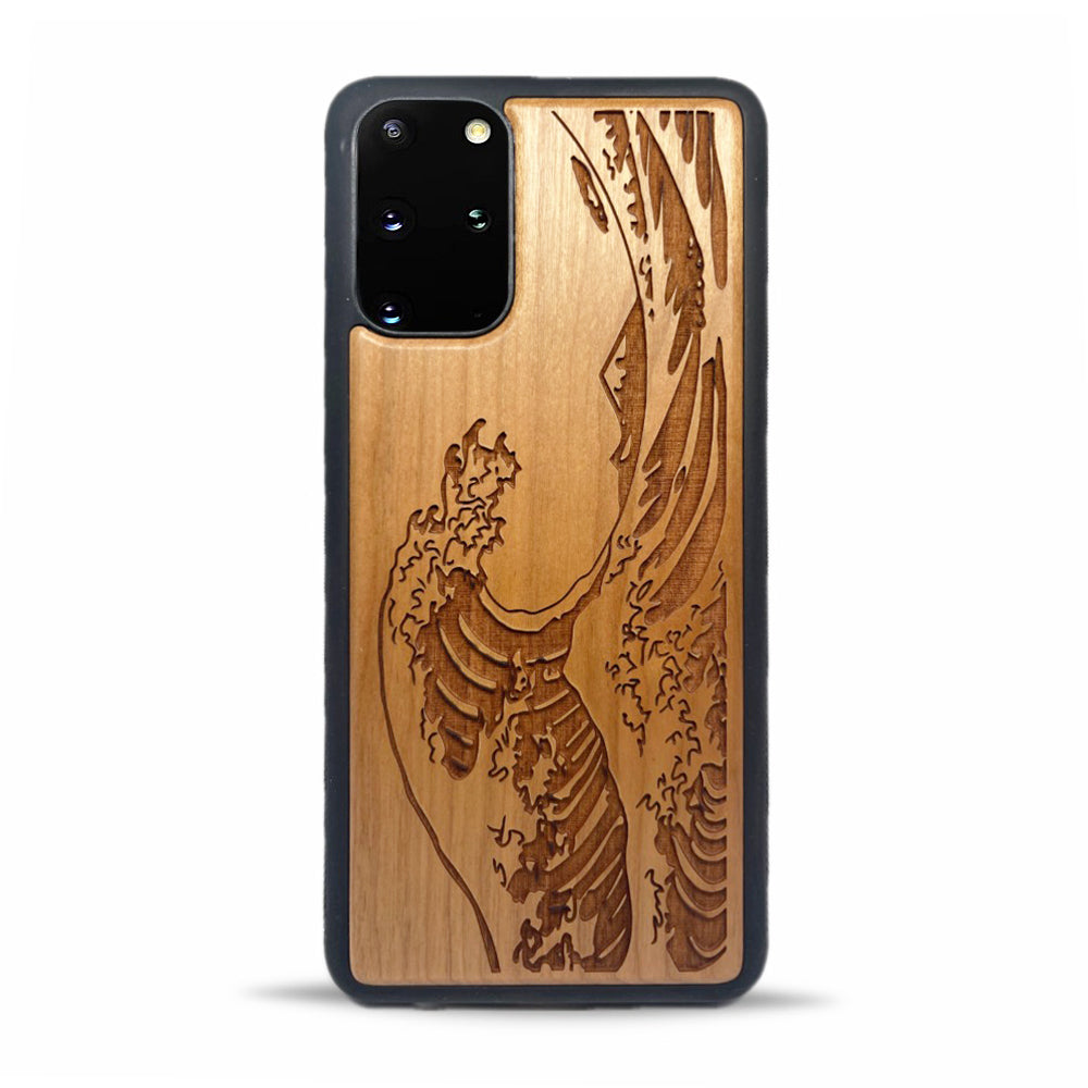Galaxy S20 Plus Wood Phone Case Wave