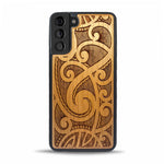 Galaxy S23 Wood Phone Case Maori