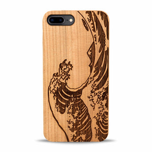 iPhone 8 Plus Wood Phone Case Wave