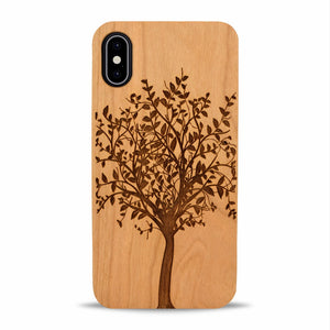 iPhone Xr Wood Phone Case Tree