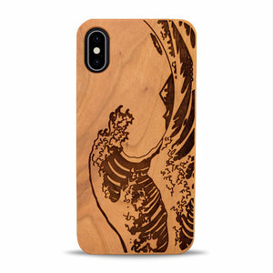 iPhone Xr Wood Phone Case Wave