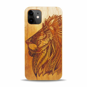 iPhone 11 Wood Phone Case Lion