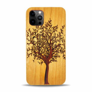 iPhone 12 Pro Wood Phone Case Tree