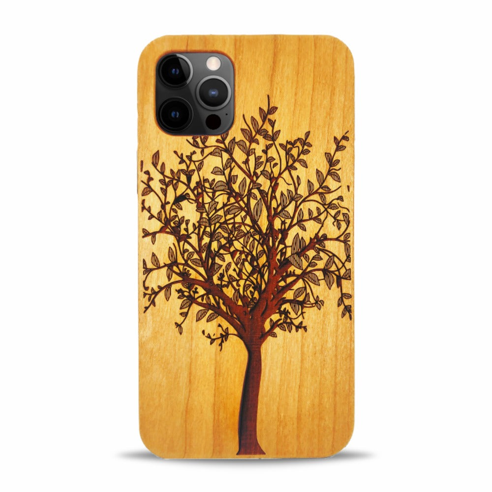 iPhone 13 Pro Max Wood Phone Case Tree